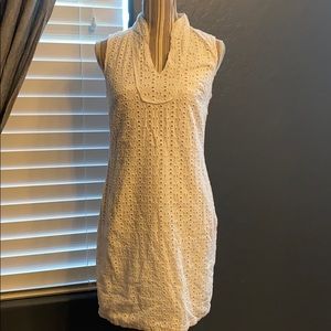Cynthia Rowley white cotton embroidered dress